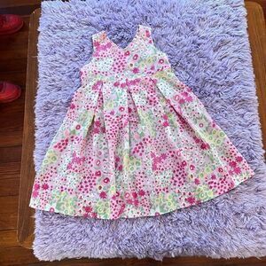 🤩 TLH Size 6X Kids Dress Summer Sundress Pink Yellow